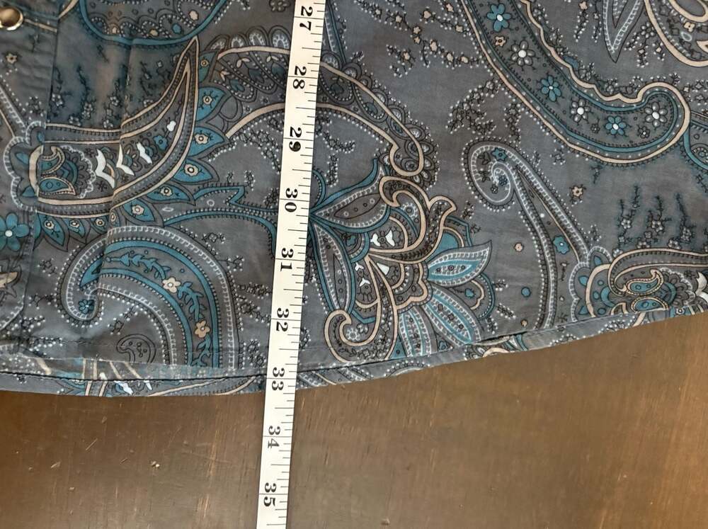Roper Men's 2XL Paisley Print Western Pearl Snap Button Shirt Cowboy Rodeo - Picture 6 of 6